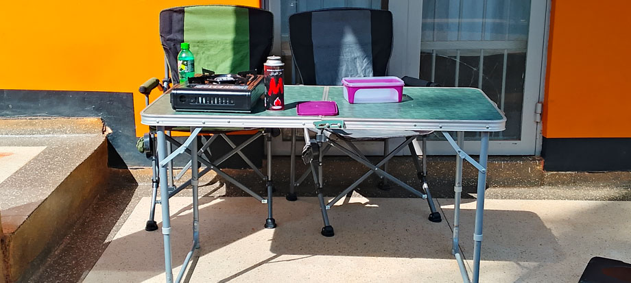4x4-safari-camping-gear-table-and-chairs - 4x4 Land Cruiser Prado TX/TZ with Rooftop Tent and Camping Gear